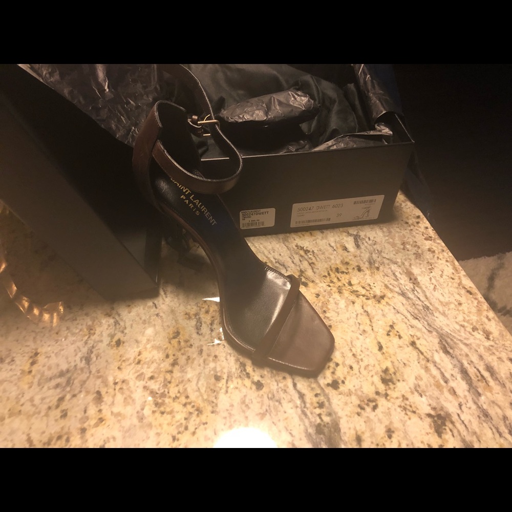 Saint Laurent Dark Brown Sandal - Picture 4 of 6